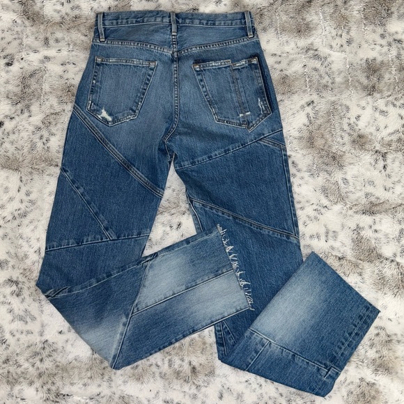 🆕 NWT Frame Denim | Le Hollywood Straight Mix Sarbonne | Size 26 - Picture 11 of 16